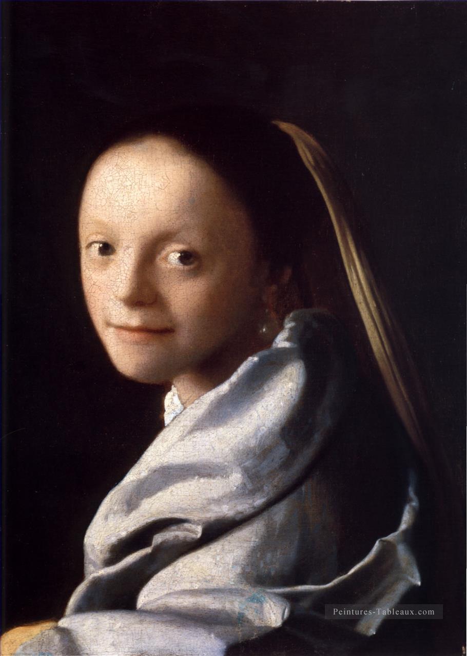 Étude d’une jeune femme baroque Johannes Vermeer Peintures à l'huile